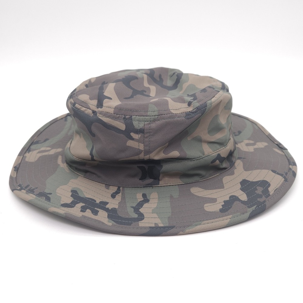 Hurley Back Country Boonie Hat Fishing Floatable Bucket Hat Camo Hiking One Size